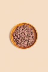 Doseninhalt Hundefutter mit Truthahn